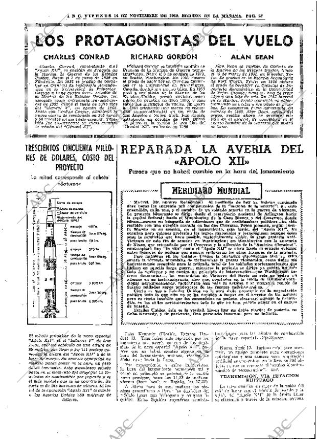 ABC MADRID 14-11-1969 página 27