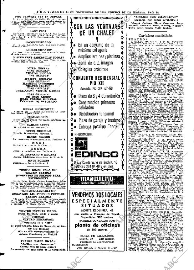 ABC MADRID 14-11-1969 página 96