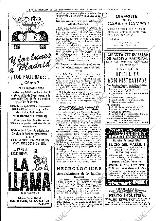 ABC MADRID 15-11-1969 página 64