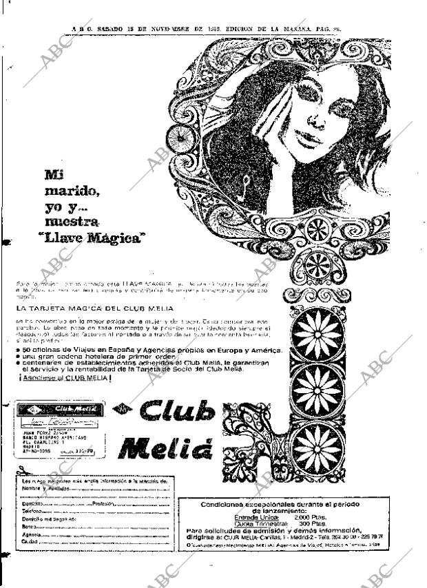 ABC MADRID 15-11-1969 página 90