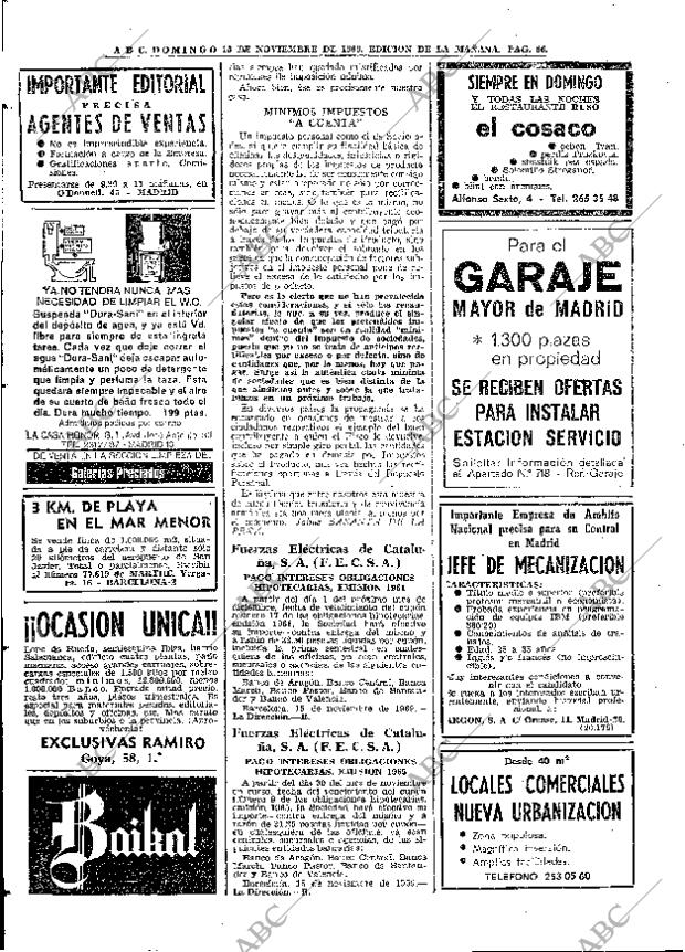 ABC MADRID 16-11-1969 página 66
