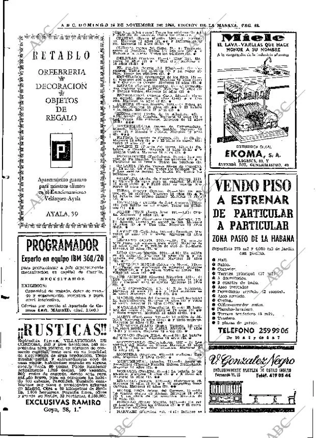 ABC MADRID 16-11-1969 página 88