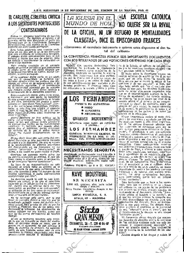 ABC MADRID 19-11-1969 página 41