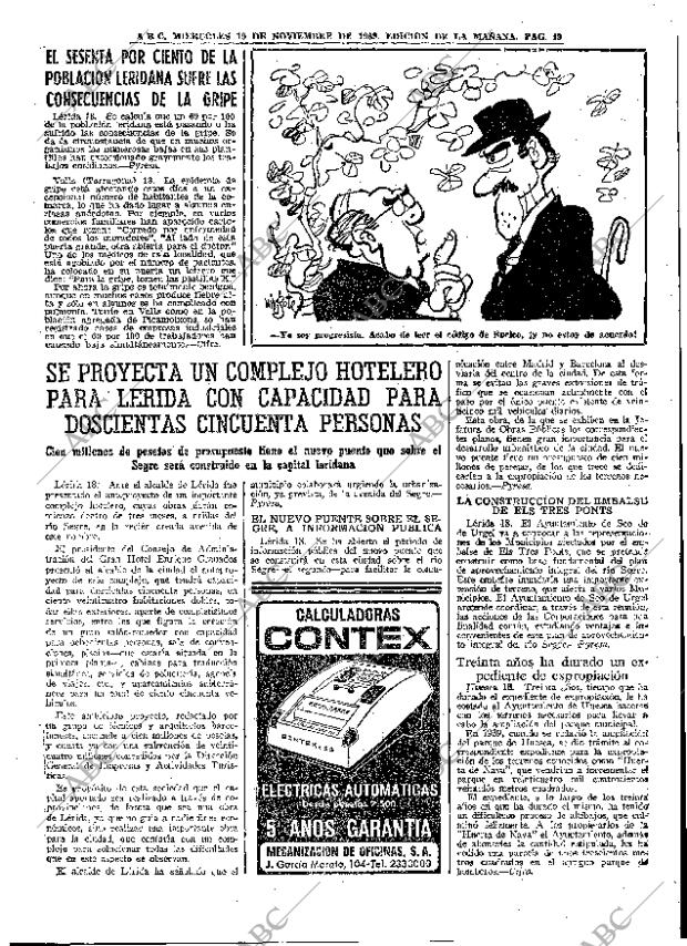 ABC MADRID 19-11-1969 página 49
