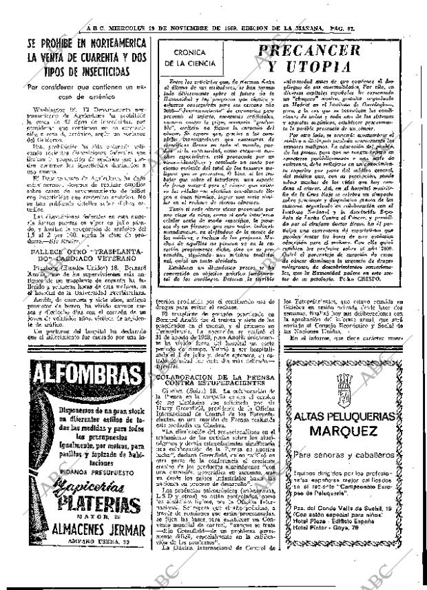 ABC MADRID 19-11-1969 página 67