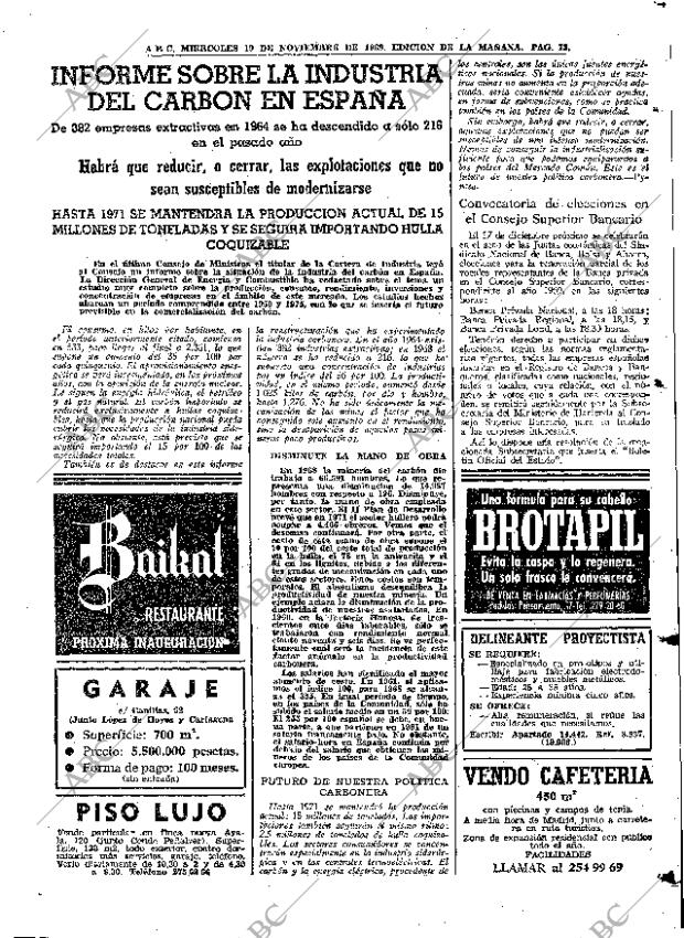 ABC MADRID 19-11-1969 página 73