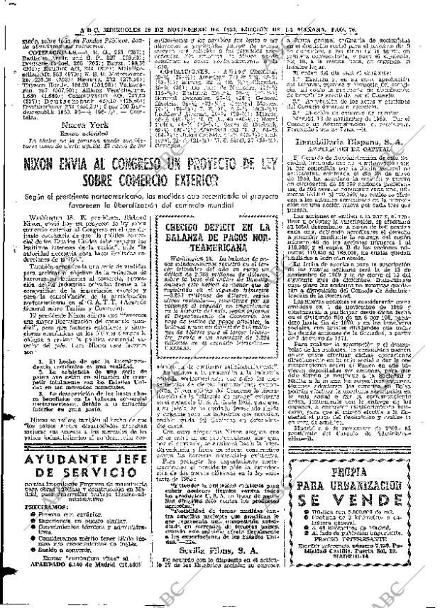 ABC MADRID 19-11-1969 página 76
