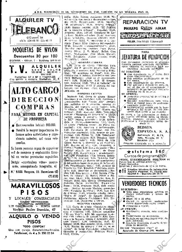 ABC MADRID 19-11-1969 página 98