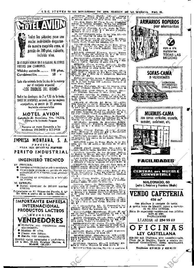 ABC MADRID 20-11-1969 página 91