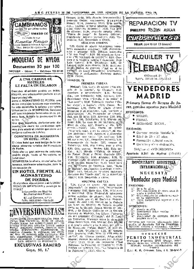 ABC MADRID 20-11-1969 página 94
