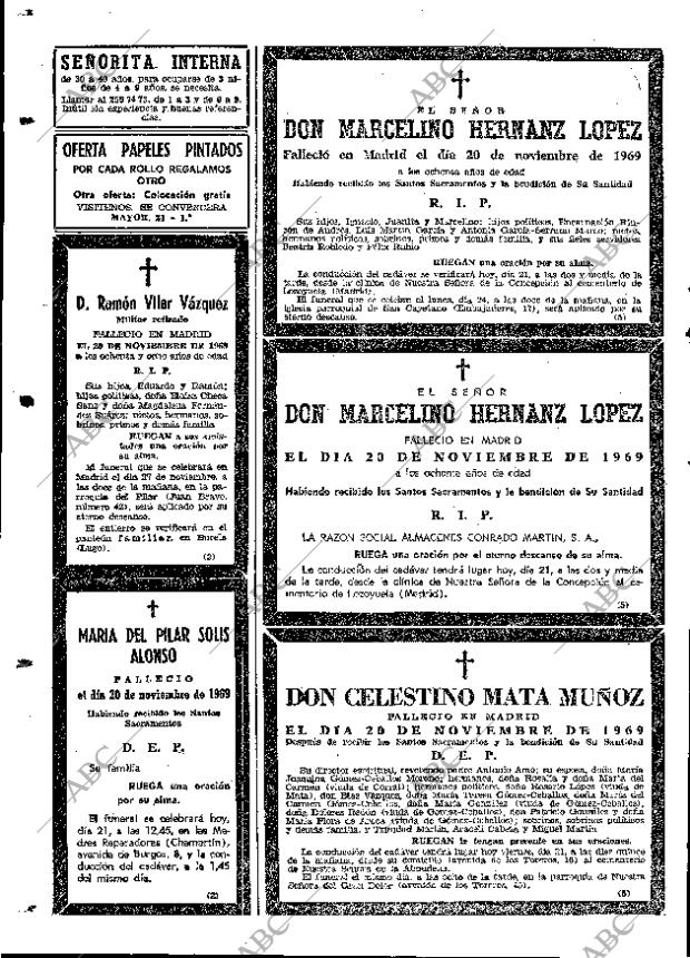 ABC MADRID 21-11-1969 página 110