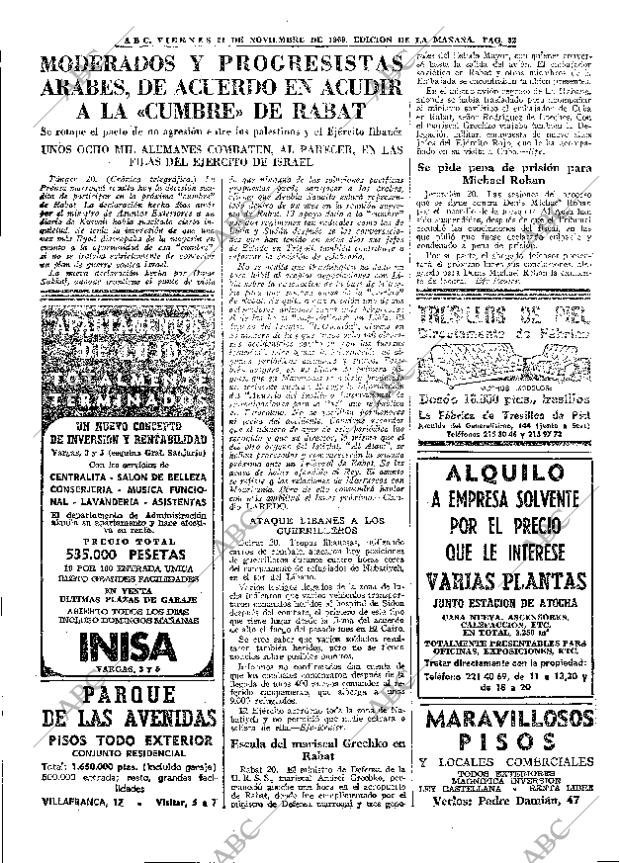 ABC MADRID 21-11-1969 página 32