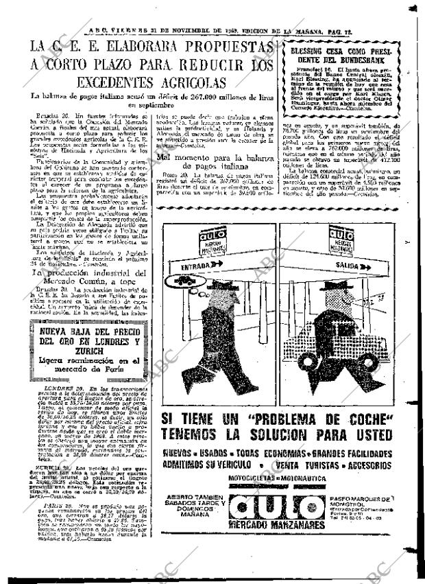 ABC MADRID 21-11-1969 página 73