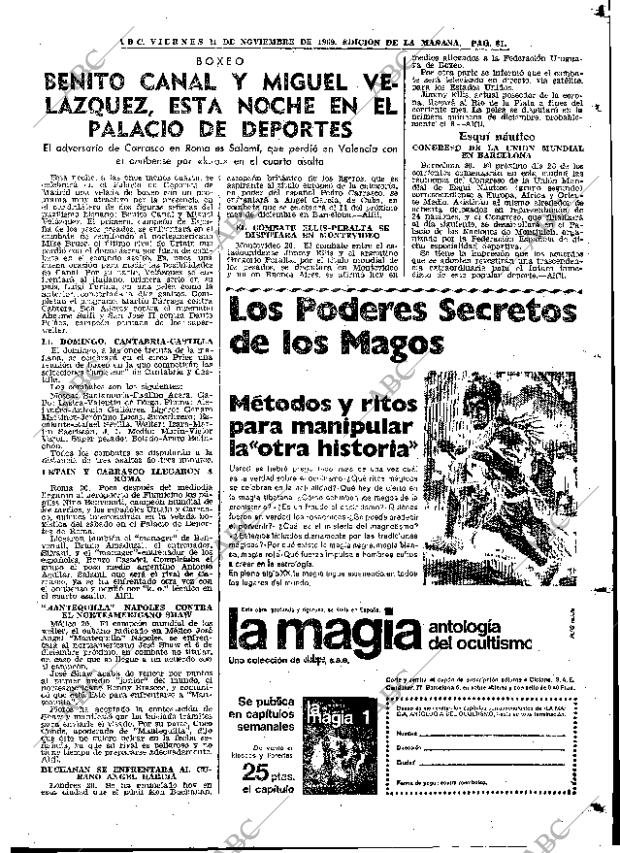 ABC MADRID 21-11-1969 página 81