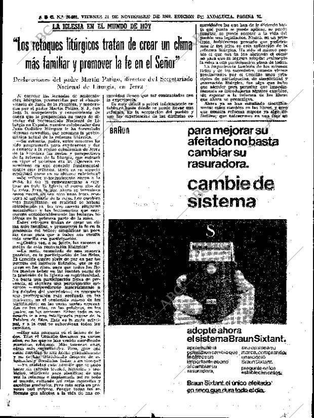 ABC SEVILLA 21-11-1969 página 71