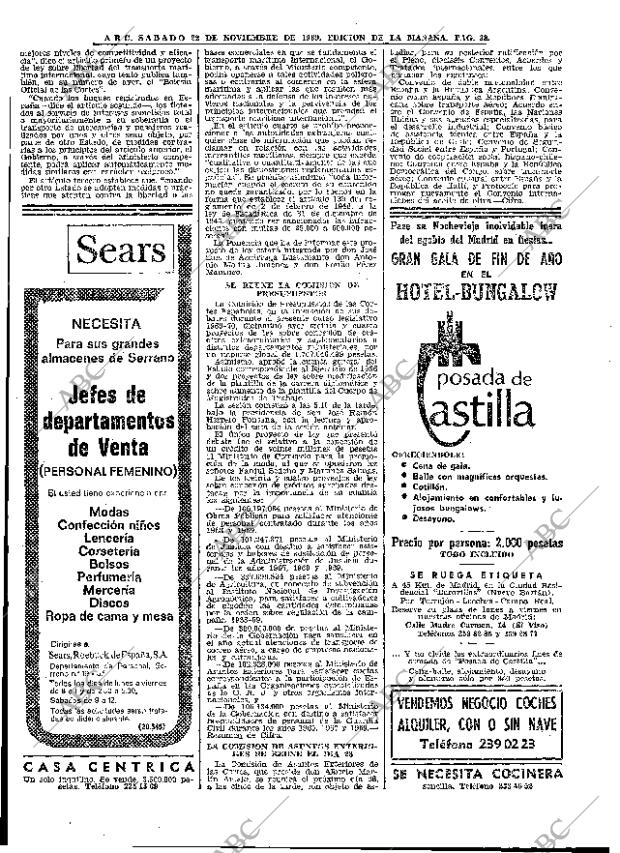 ABC MADRID 22-11-1969 página 38