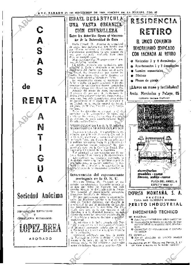 ABC MADRID 22-11-1969 página 46