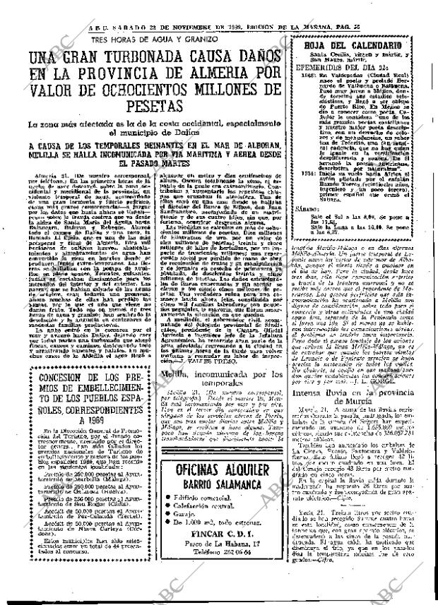 ABC MADRID 22-11-1969 página 55