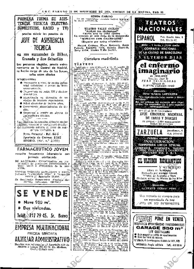 ABC MADRID 22-11-1969 página 95