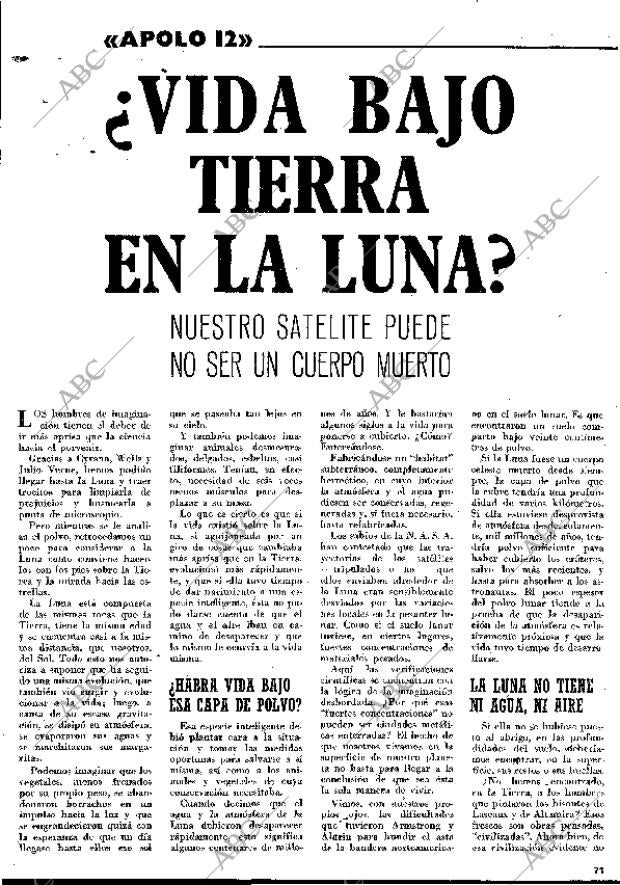 BLANCO Y NEGRO MADRID 22-11-1969 página 71