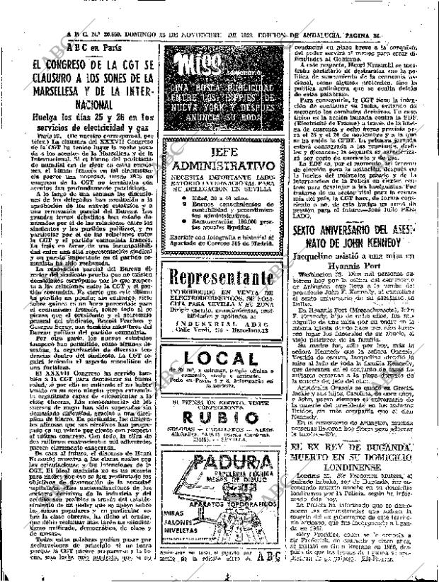 ABC SEVILLA 23-11-1969 página 34