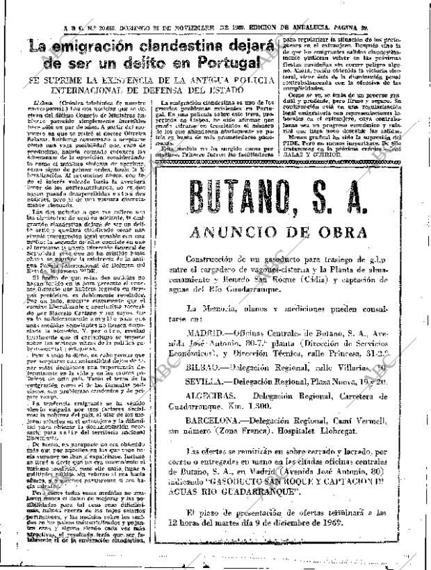 ABC SEVILLA 23-11-1969 página 39