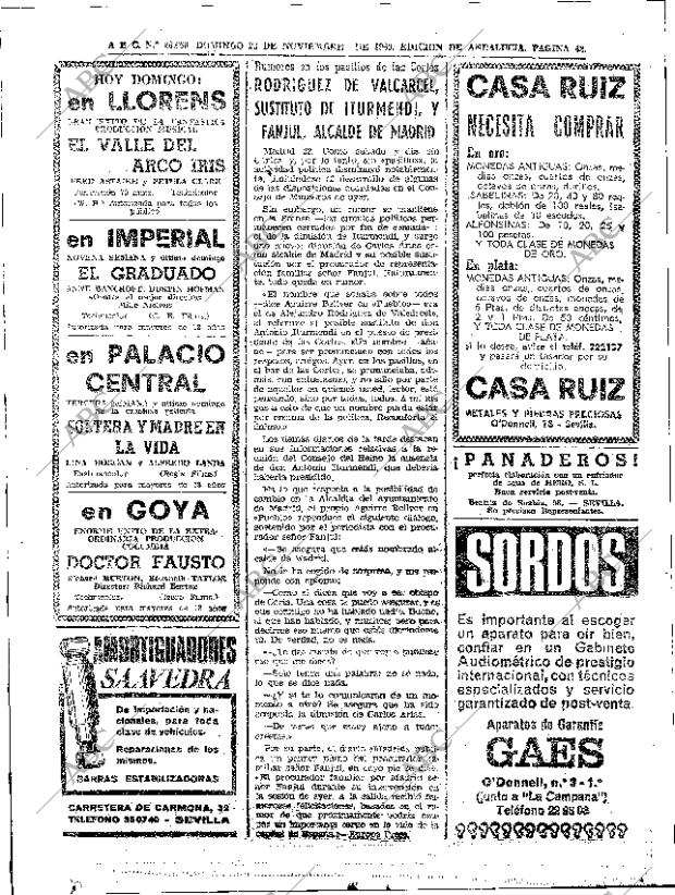 ABC SEVILLA 23-11-1969 página 42