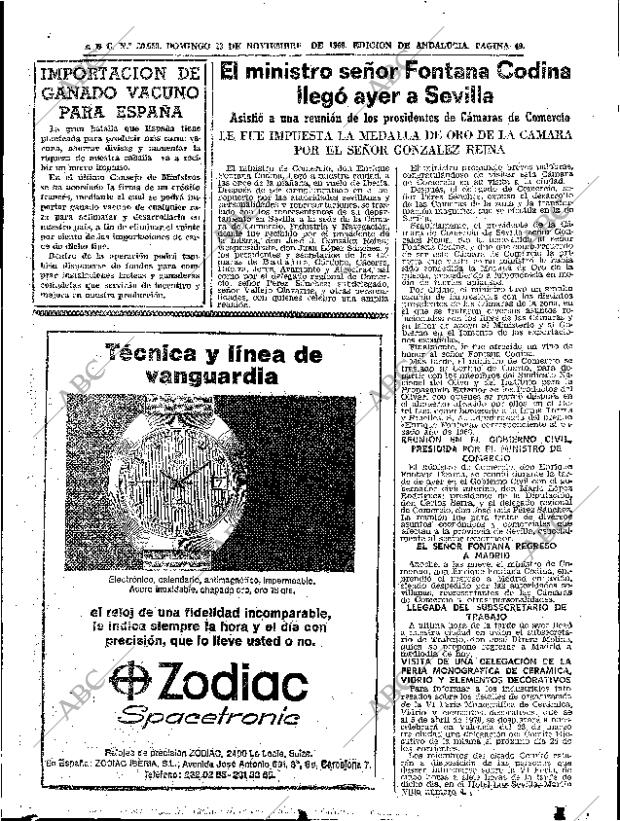 ABC SEVILLA 23-11-1969 página 49