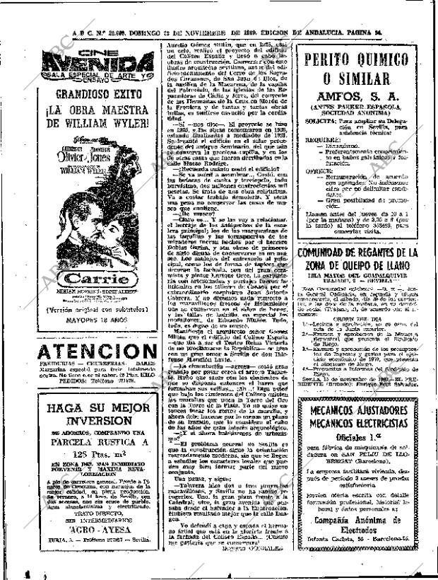 ABC SEVILLA 23-11-1969 página 56