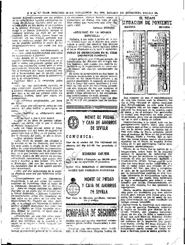 ABC SEVILLA 23-11-1969 página 63