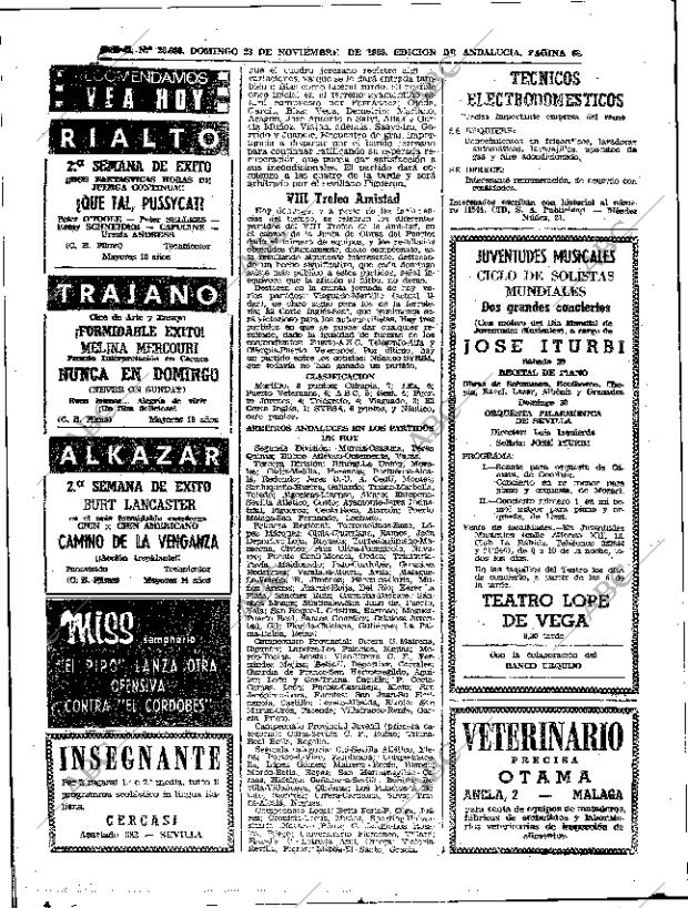 ABC SEVILLA 23-11-1969 página 68