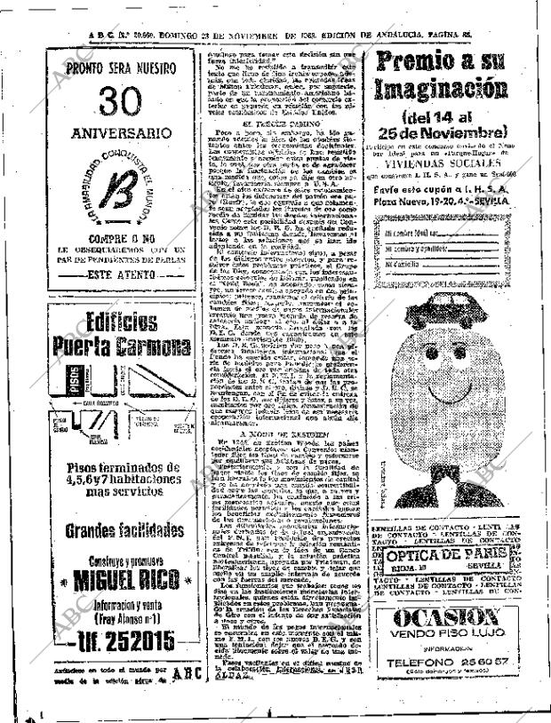 ABC SEVILLA 23-11-1969 página 86