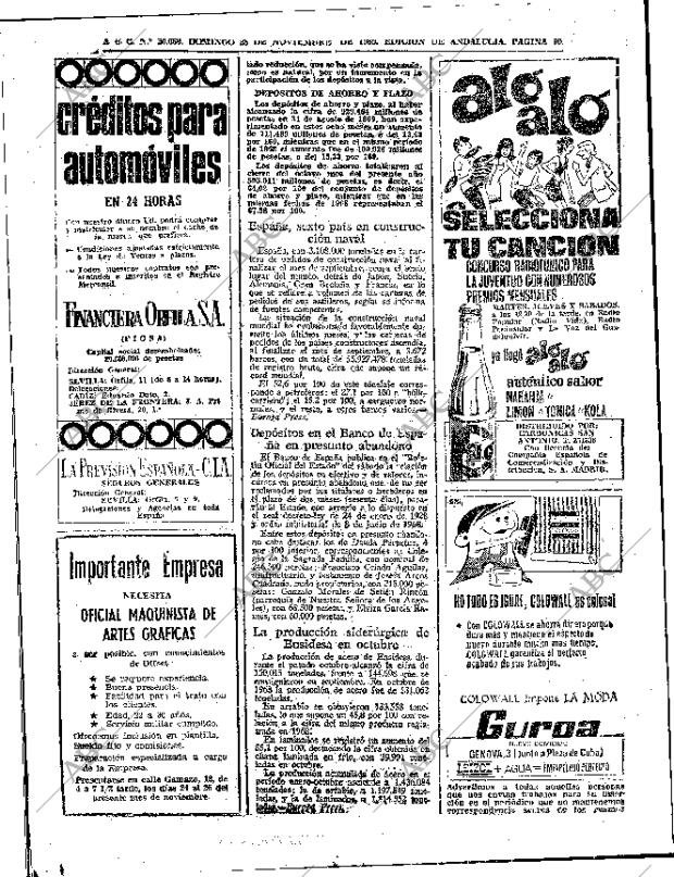 ABC SEVILLA 23-11-1969 página 90