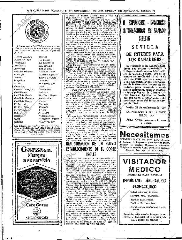 ABC SEVILLA 23-11-1969 página 94