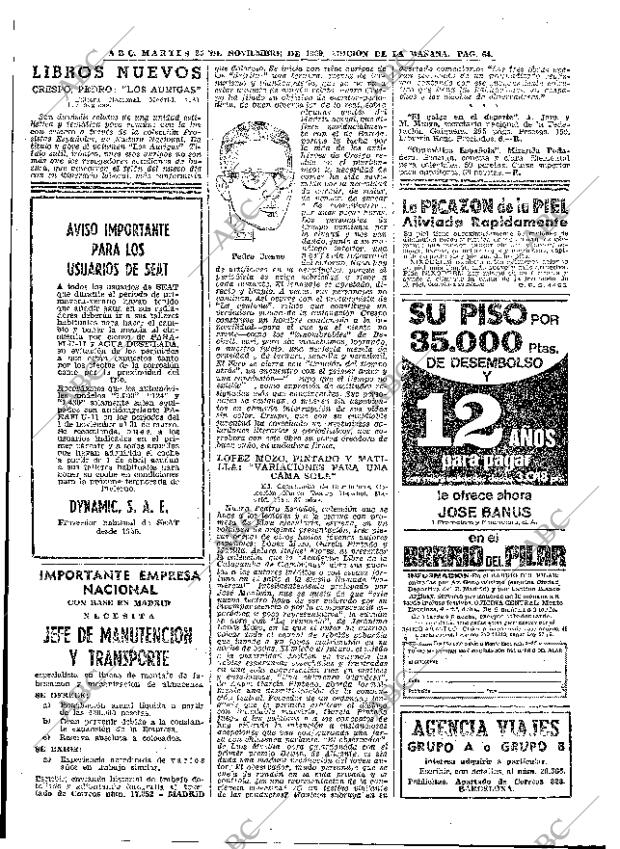 ABC MADRID 25-11-1969 página 64