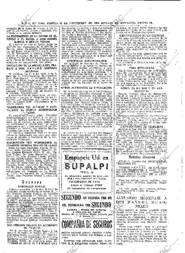 ABC SEVILLA 25-11-1969 página 50