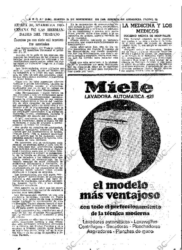 ABC SEVILLA 25-11-1969 página 53