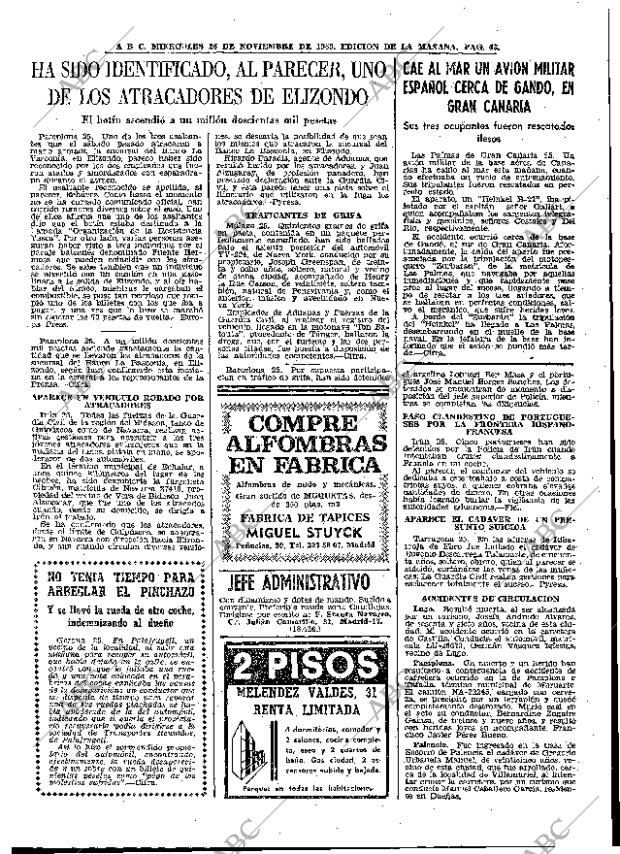 ABC MADRID 26-11-1969 página 43