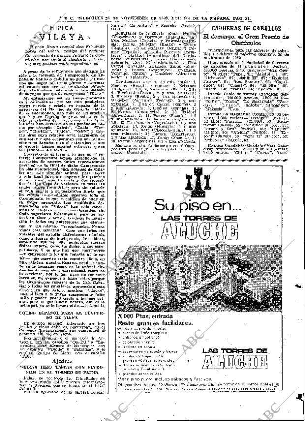 ABC MADRID 26-11-1969 página 81