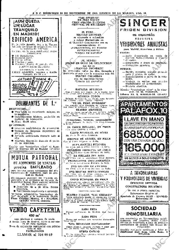 ABC MADRID 26-11-1969 página 90