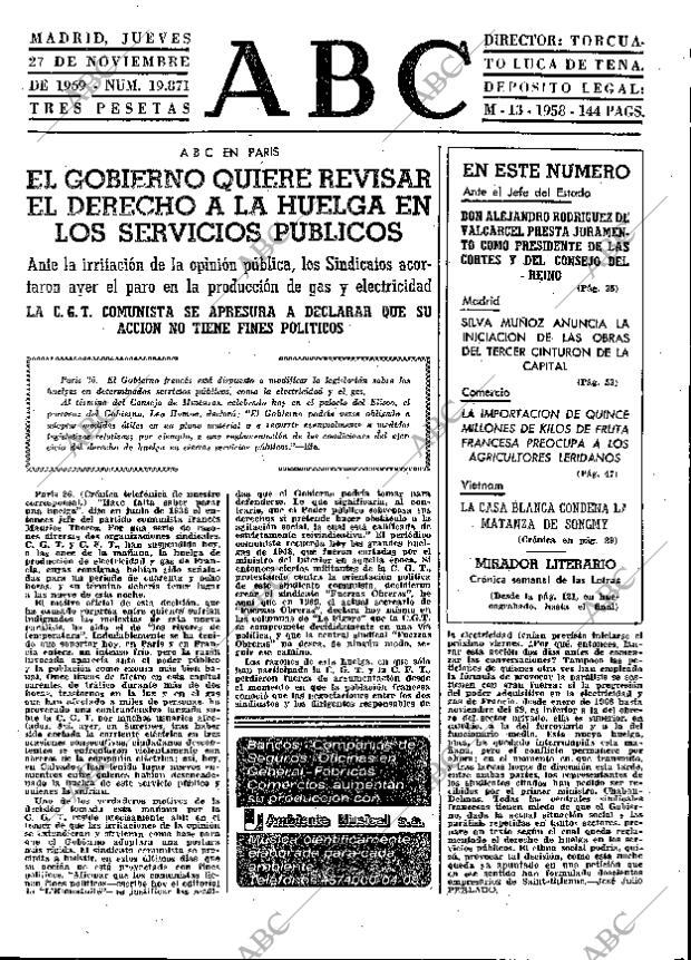 ABC MADRID 27-11-1969 página 25