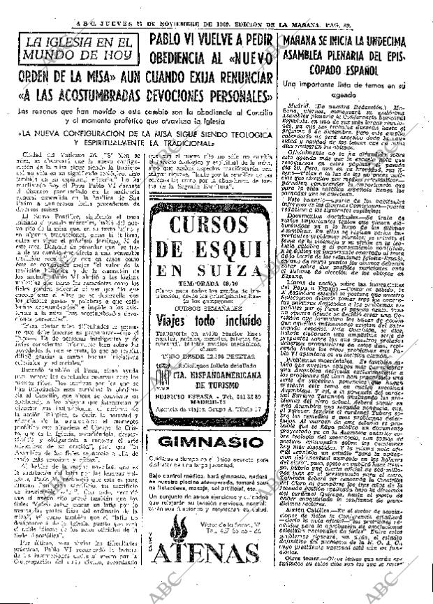 ABC MADRID 27-11-1969 página 39