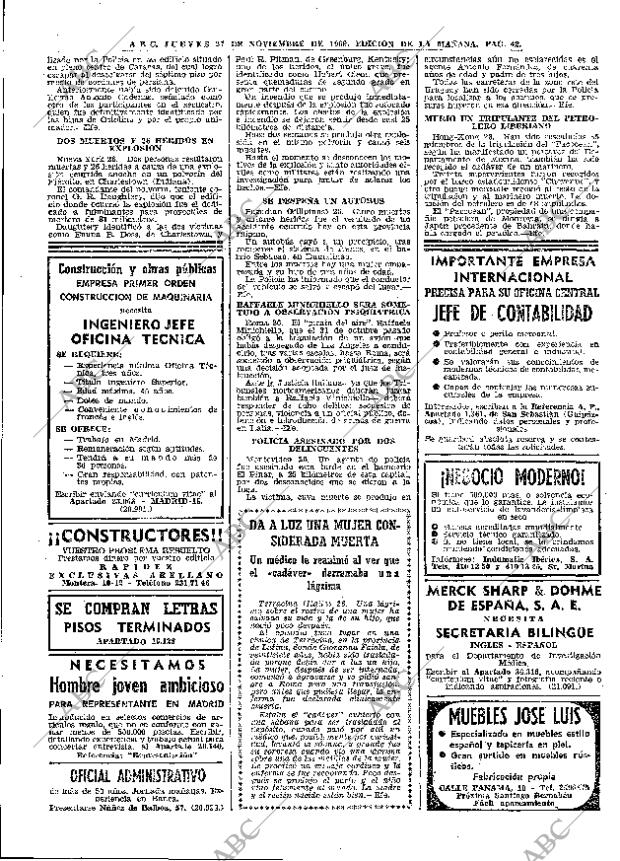 ABC MADRID 27-11-1969 página 42