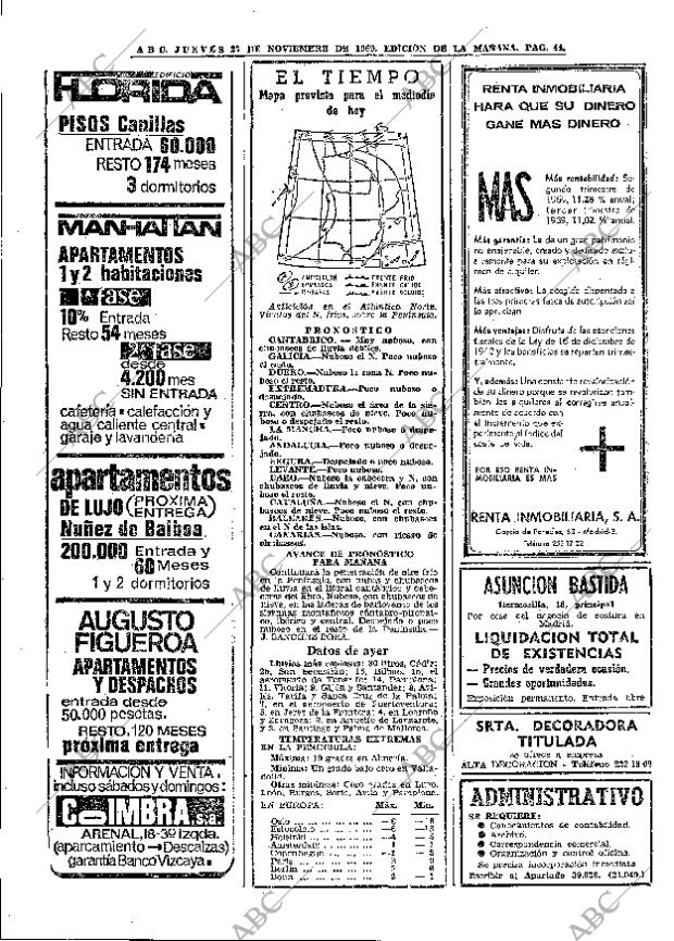 ABC MADRID 27-11-1969 página 44
