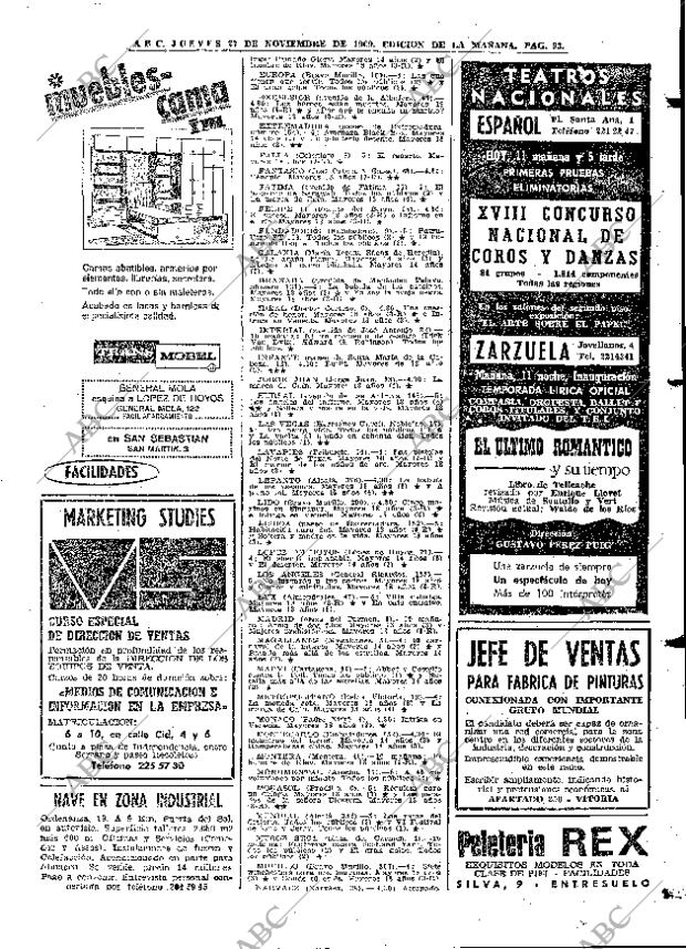 ABC MADRID 27-11-1969 página 93