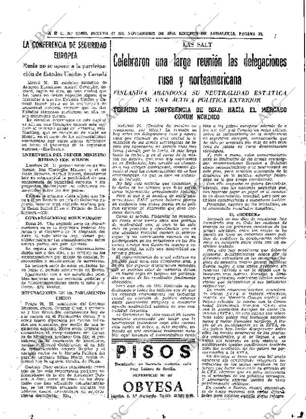 ABC SEVILLA 27-11-1969 página 33