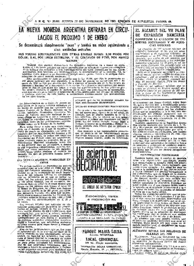 ABC SEVILLA 27-11-1969 página 49