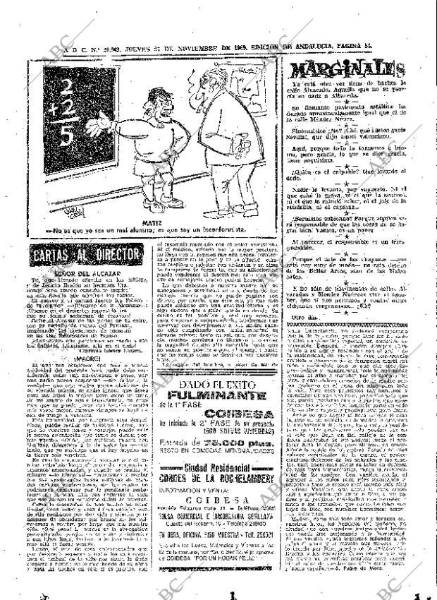 ABC SEVILLA 27-11-1969 página 53