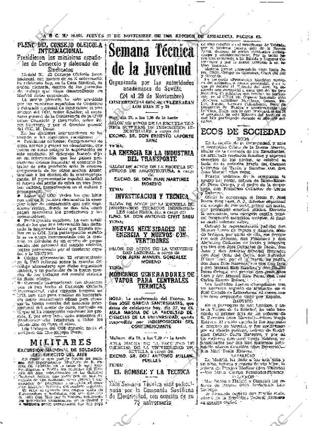 ABC SEVILLA 27-11-1969 página 60