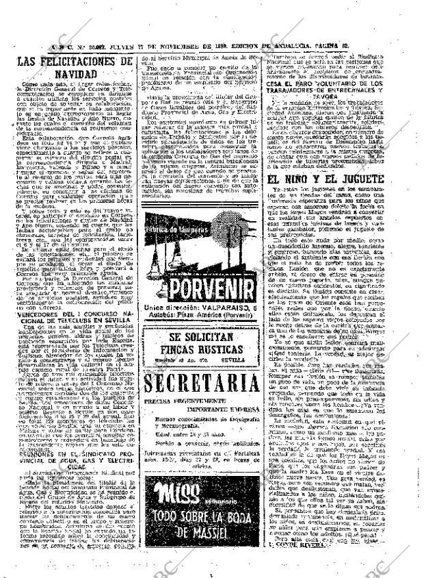 ABC SEVILLA 27-11-1969 página 62
